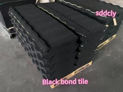 Carreaux de toit ondulés sur mesure en pierre rouge enduits de carreaux métalliques pour résidentiel industriel